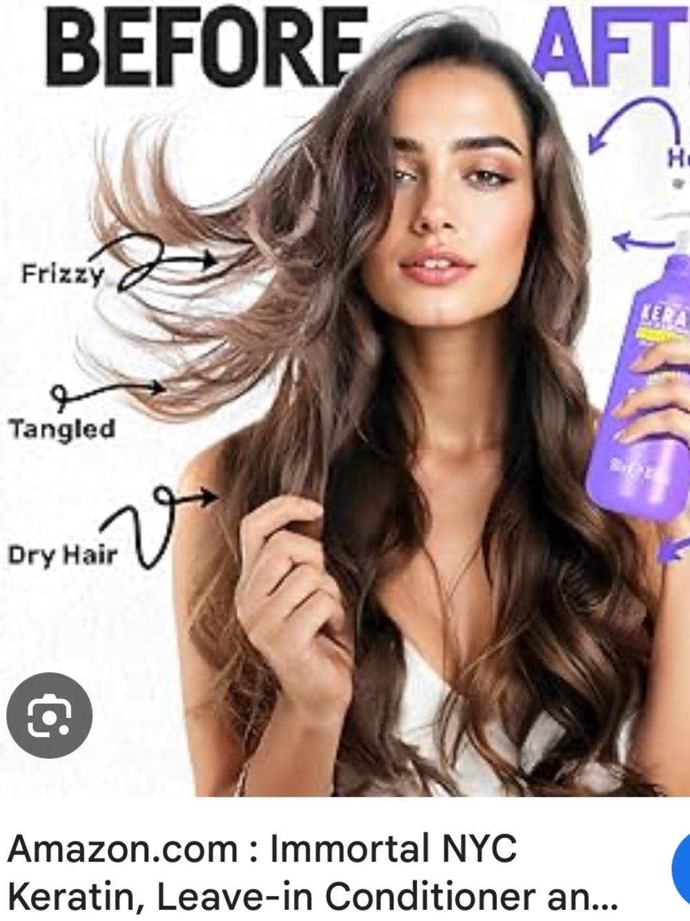 KERATIN DEFRIZZ Detangling Spray for Flawless Look 251 ML NWT